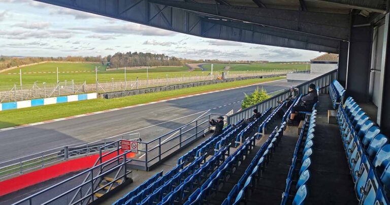 Donington park viewing from the Wheatcroft grandstand