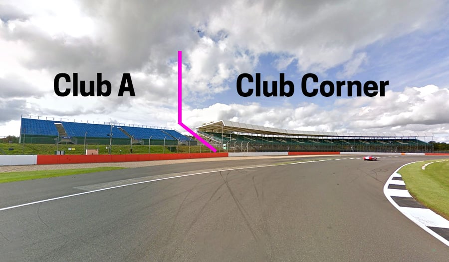 Club A and Club Corner grandstands