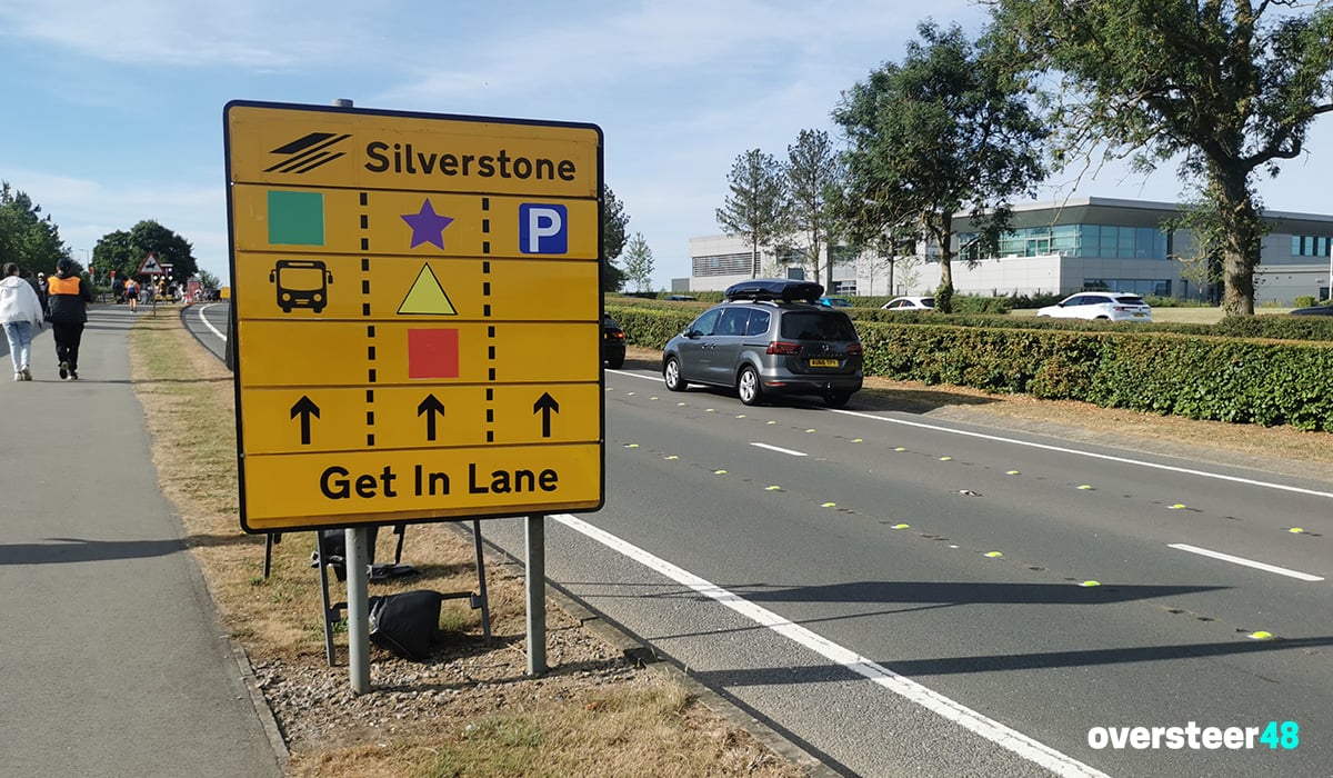 Silverstone parking and park and ride F1