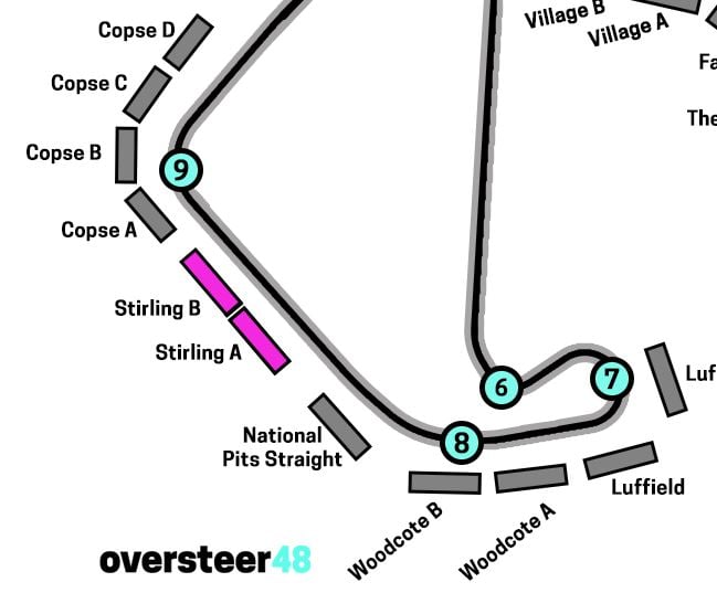 Stirling grandstands at Silverstone
