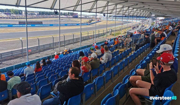 Woodcote A grandstand Silverstone