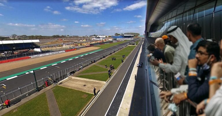 Silverstone pit lane and paddock club view