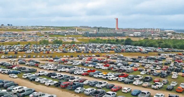 COTA parking lot at Circuit of the Americas