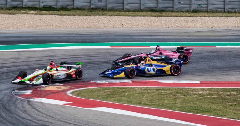 IndyCars the COTA lap record holders