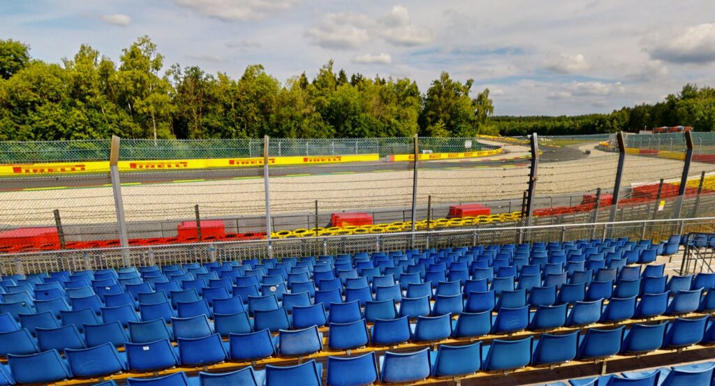 Combes 1 grandstand view Spa Francorchamps