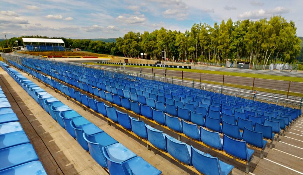 Combes 3 grandstand view Spa Francorchamps