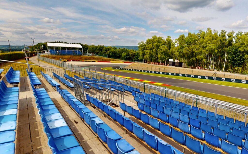 Combes 4 grandstand view Spa Francorchamps