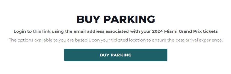 F1 Miami Parking Guide: Official Pass &amp; Unofficial Parking Lots