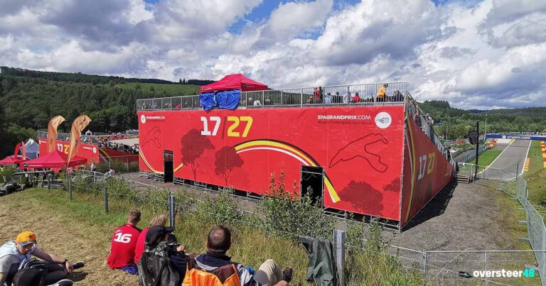 17 - 27 grandstand at Spa Belgian Grand Prix