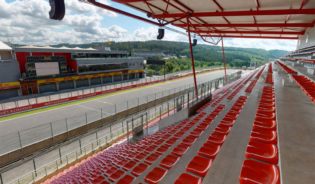 Spa Francorchamps Gold 1 grandstand view