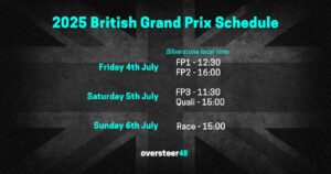 F1 silverstone schedule 2025