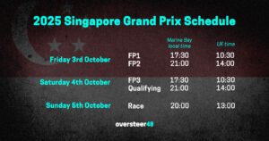 Singapore F1 Schedule Image 2025