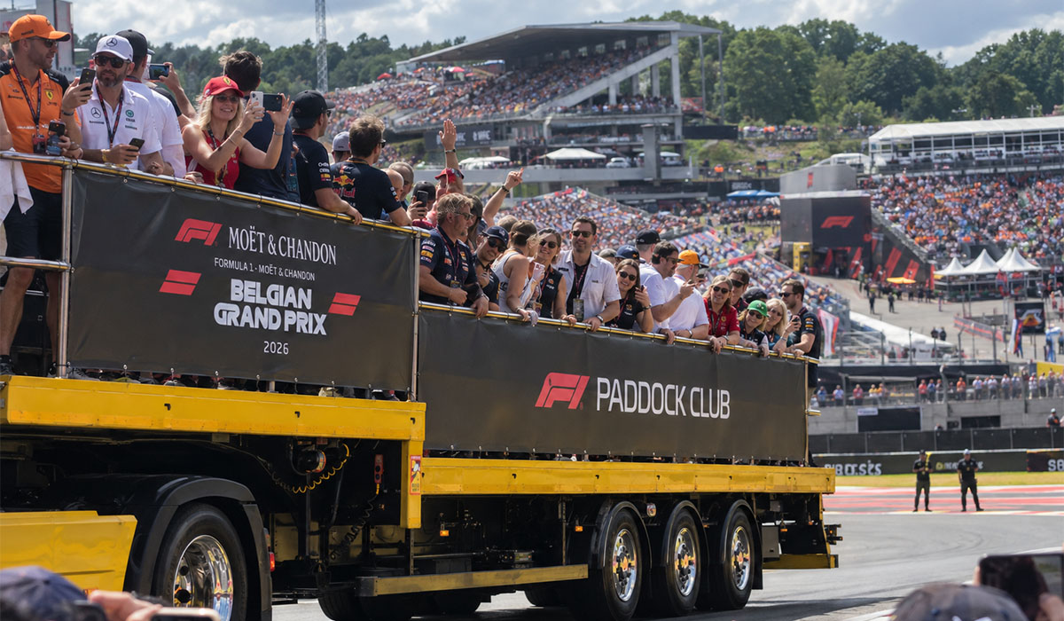 Spa F1 Paddock Club hospitality truck circuit tour