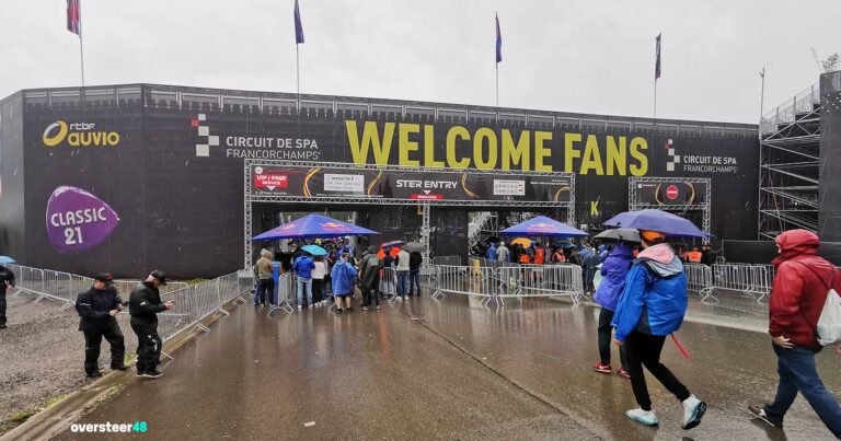 Spa Francorchamps main entrance for the 2023 Grand Prix