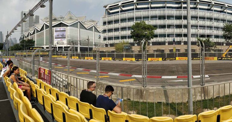 Stamford grandstand view at the Singapore Grand Prix
