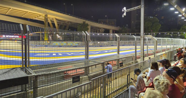 Singapore Turn 2 grandstand view