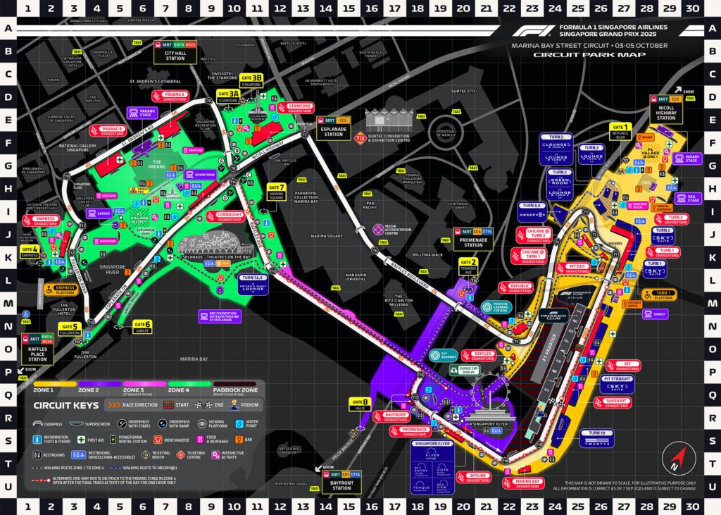 Singapore Circuit Park Map 2025