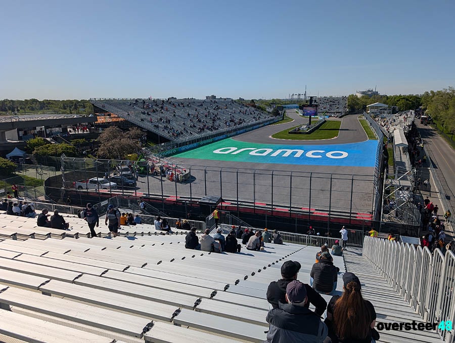 Grandstand 15 view Montreal Formula 1