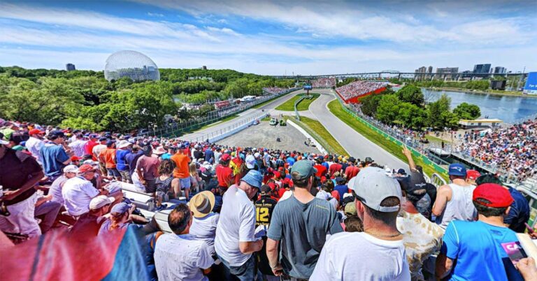 View from Grandstand 34 at the Montreal Grand Prix in Canada
