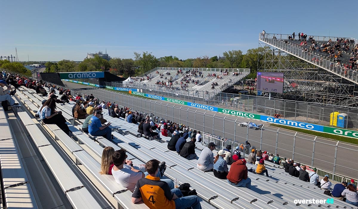 Grandstand 46 canadian Grand Prix view