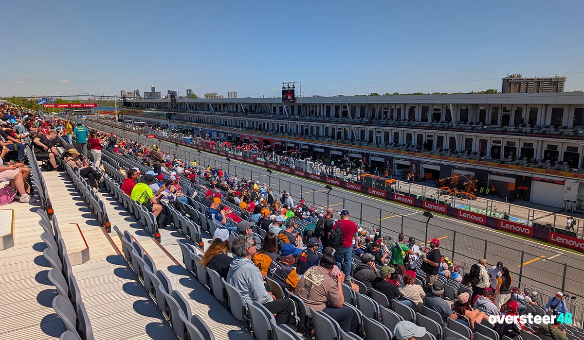 Montreal Grand Prix grandstand 1 view