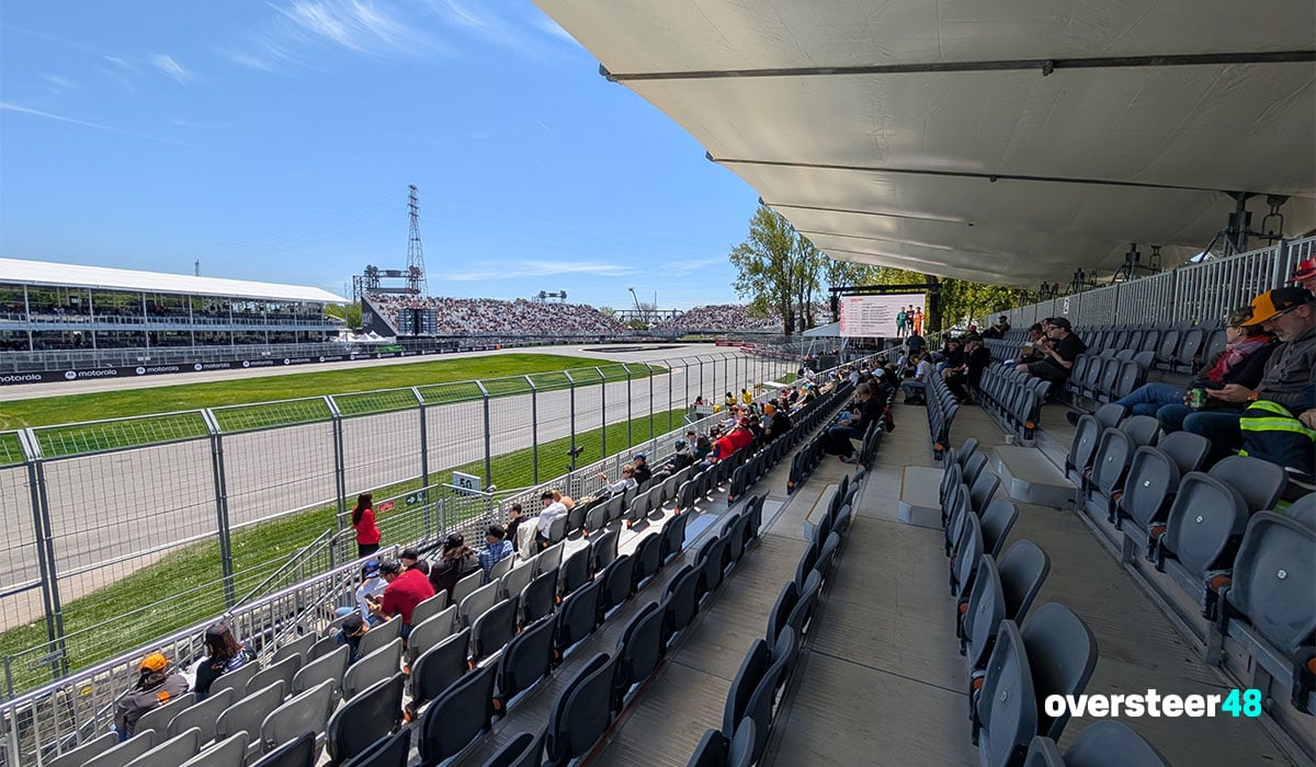 Platine grandstand view Montreal Grand Prix