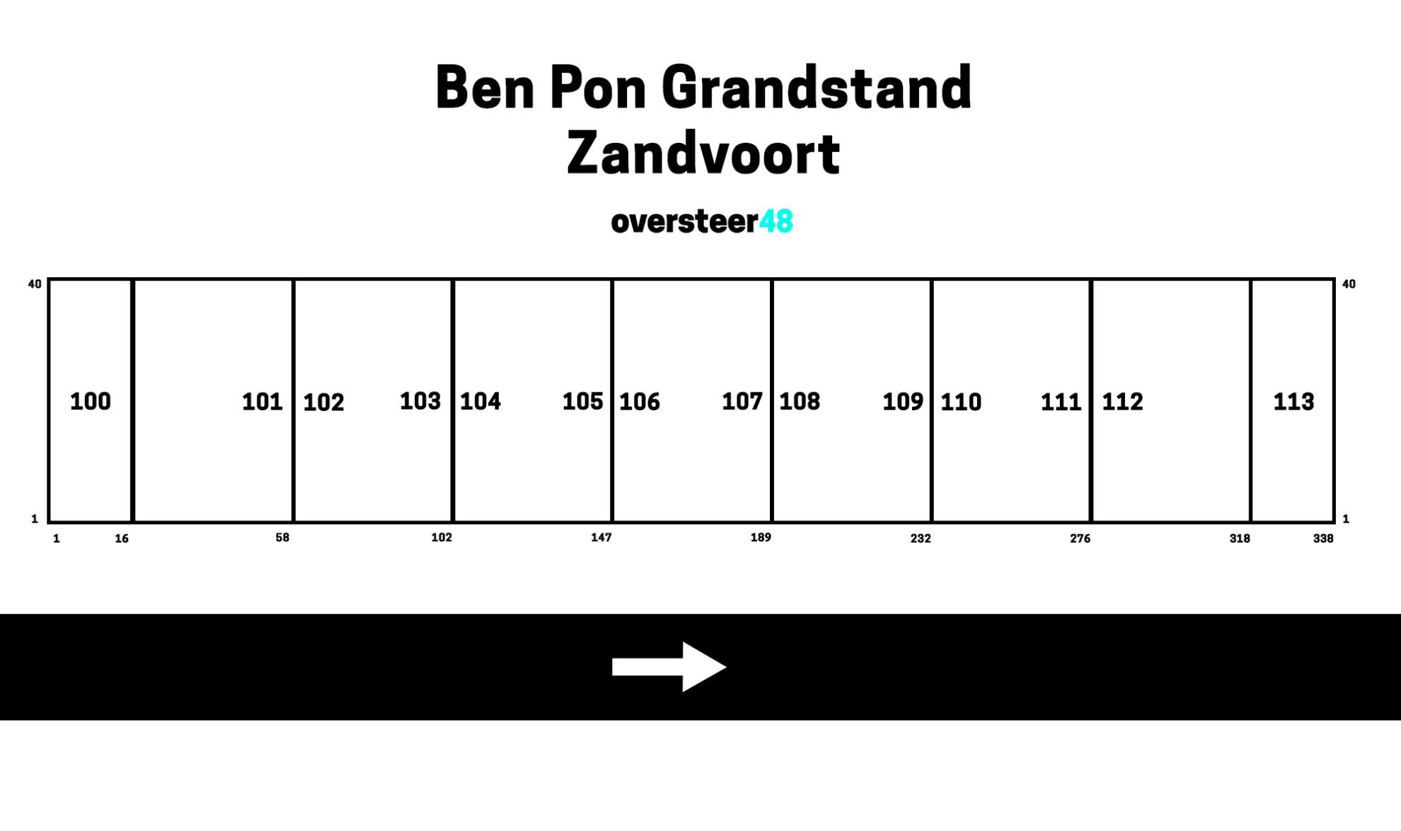 Ben Pon Grandstand 1 & 2 Zandvoort Seating Plan, Views, Tickets
