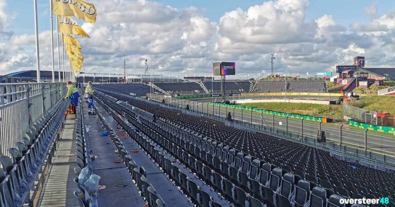 Arena grandstand seating at Zandvoort for the Dutch Grand Prix