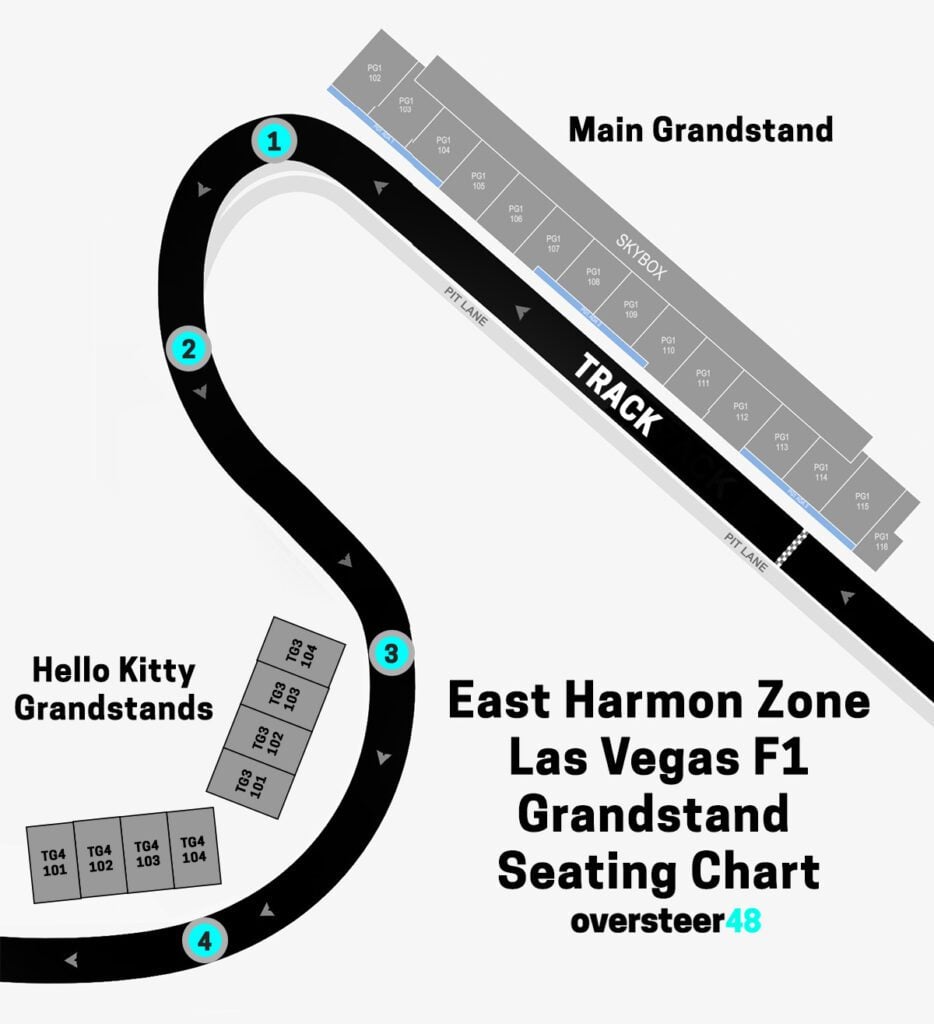 East Harmon Zone grandstand seating chart
