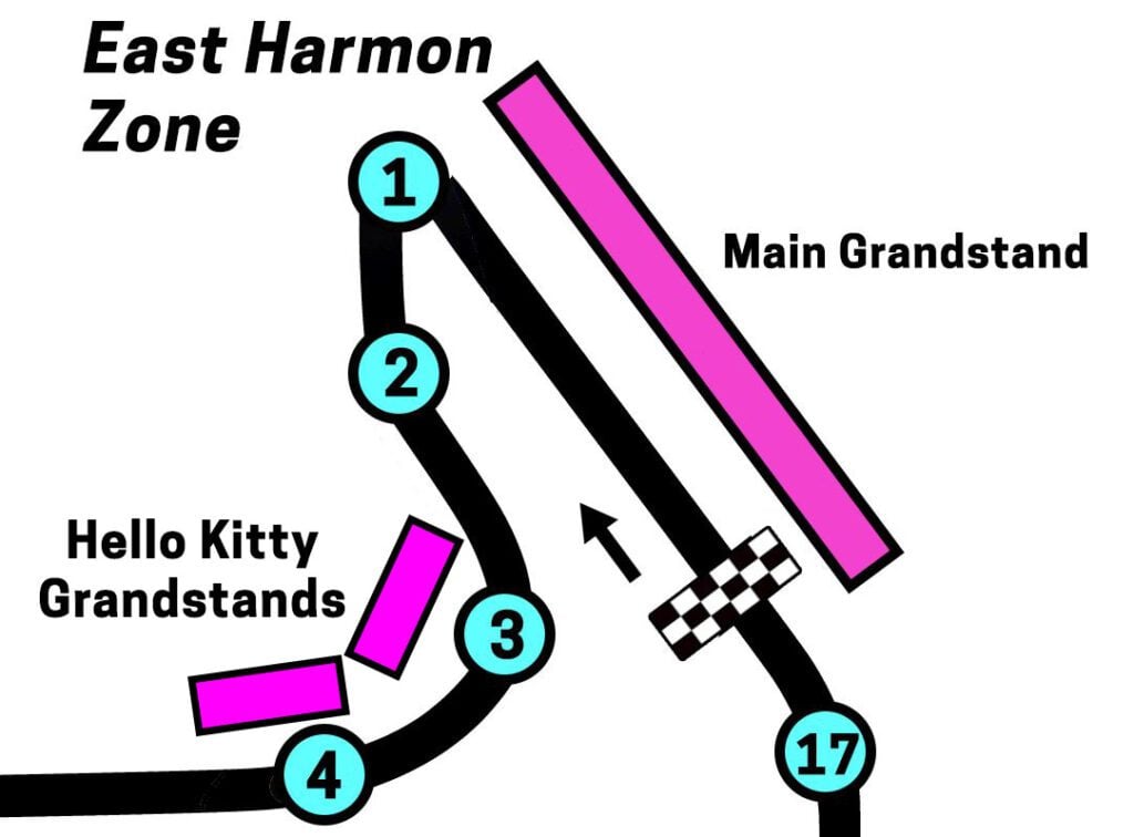 East Harmon zone grandstands Hello Kitty Main