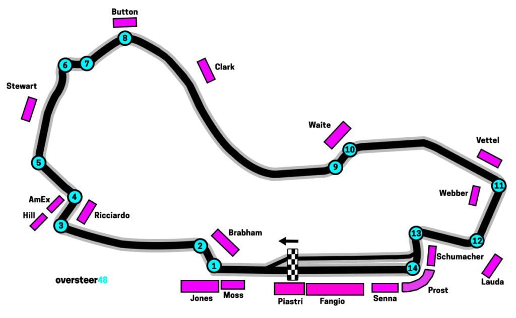 Australian Grand Prix - Grandstand map 2026