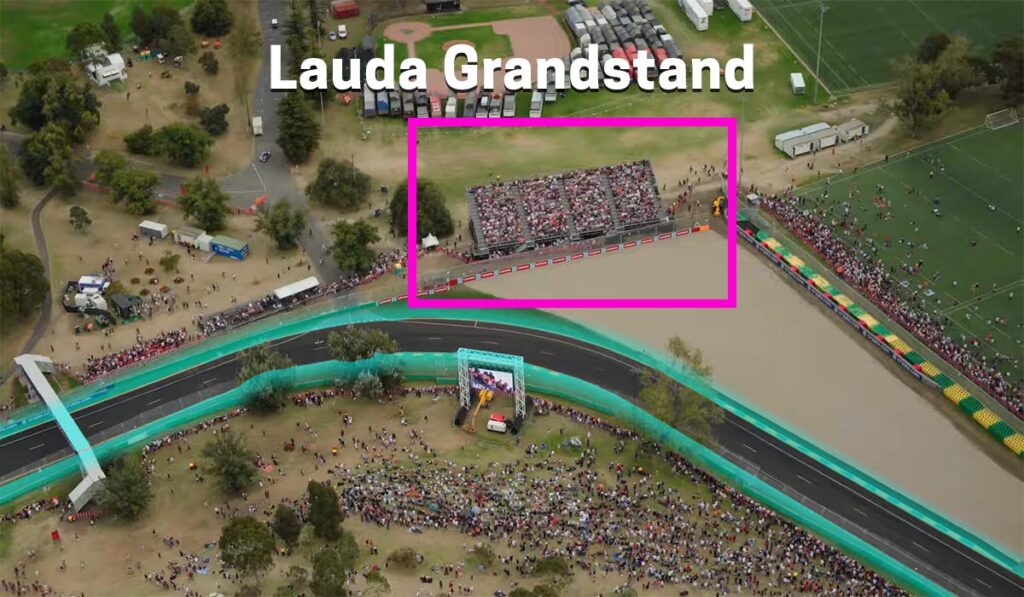 Lauda Grandstand Views, Best Seats, Seating Plan Aus GP