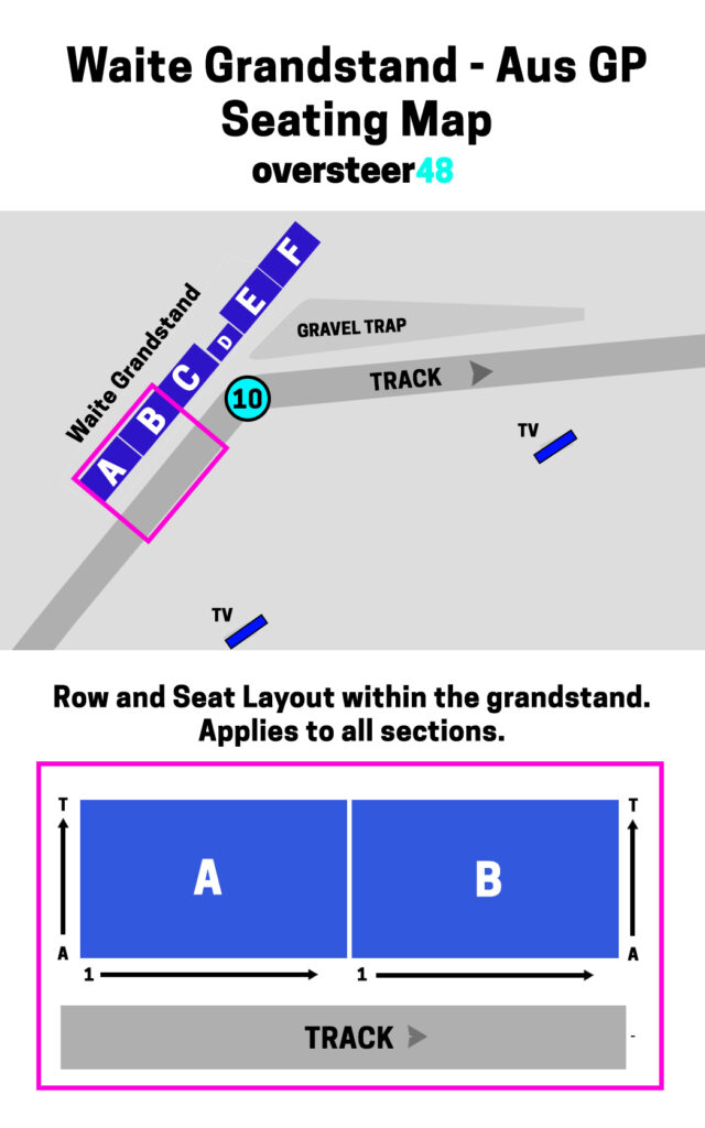 Waite Grandstand Seating Map update