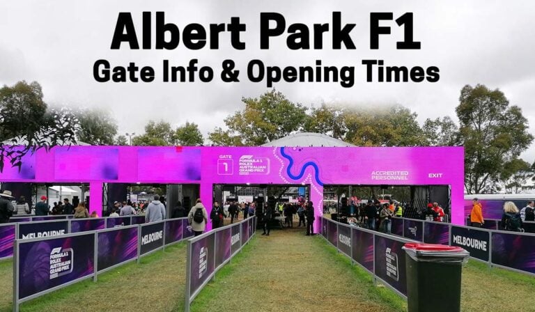 Albert Park gates and entrances - Australian GP