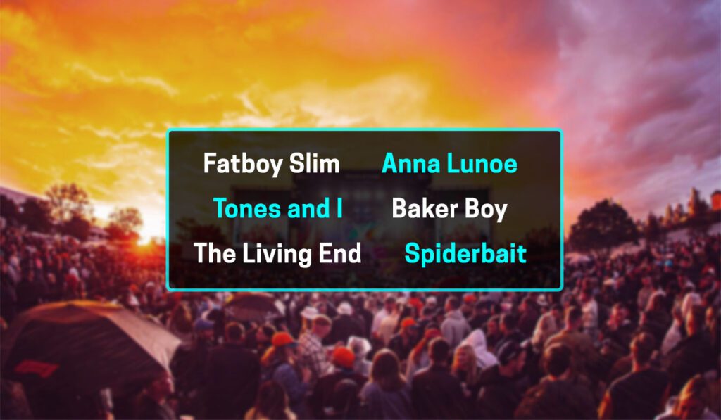 Australian GP concert schedule 2025