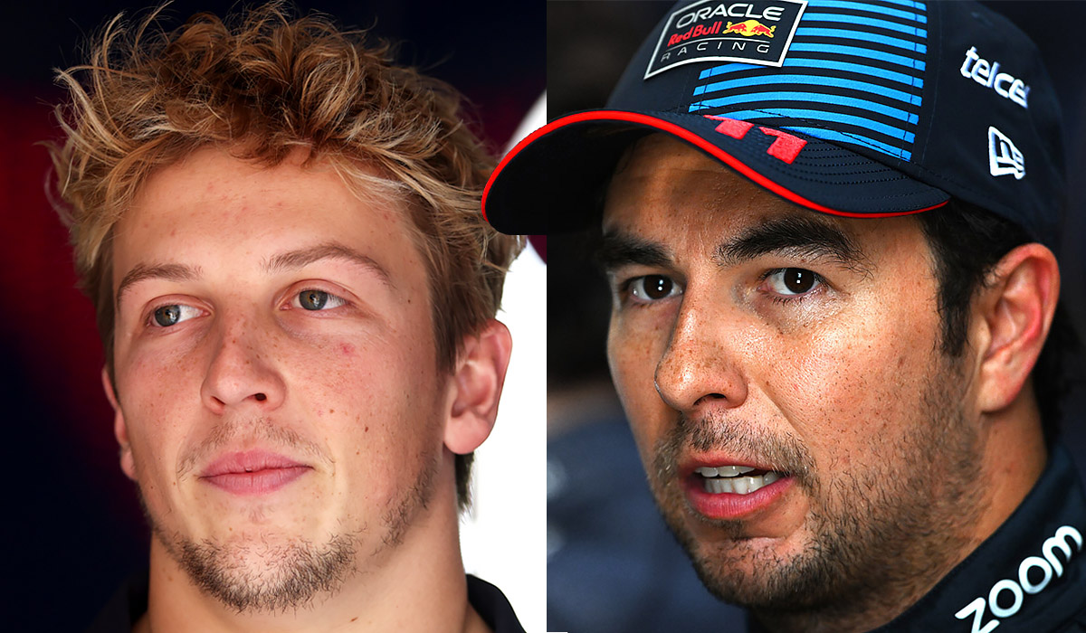 Sergio Perez and Liam Lawson