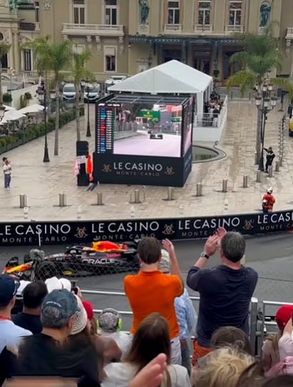 Casino Square TV screen for the F1