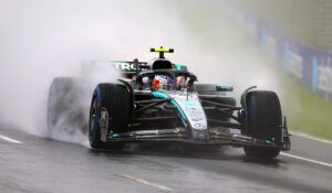 Kimi Antonelli in the rain at the Australian GP