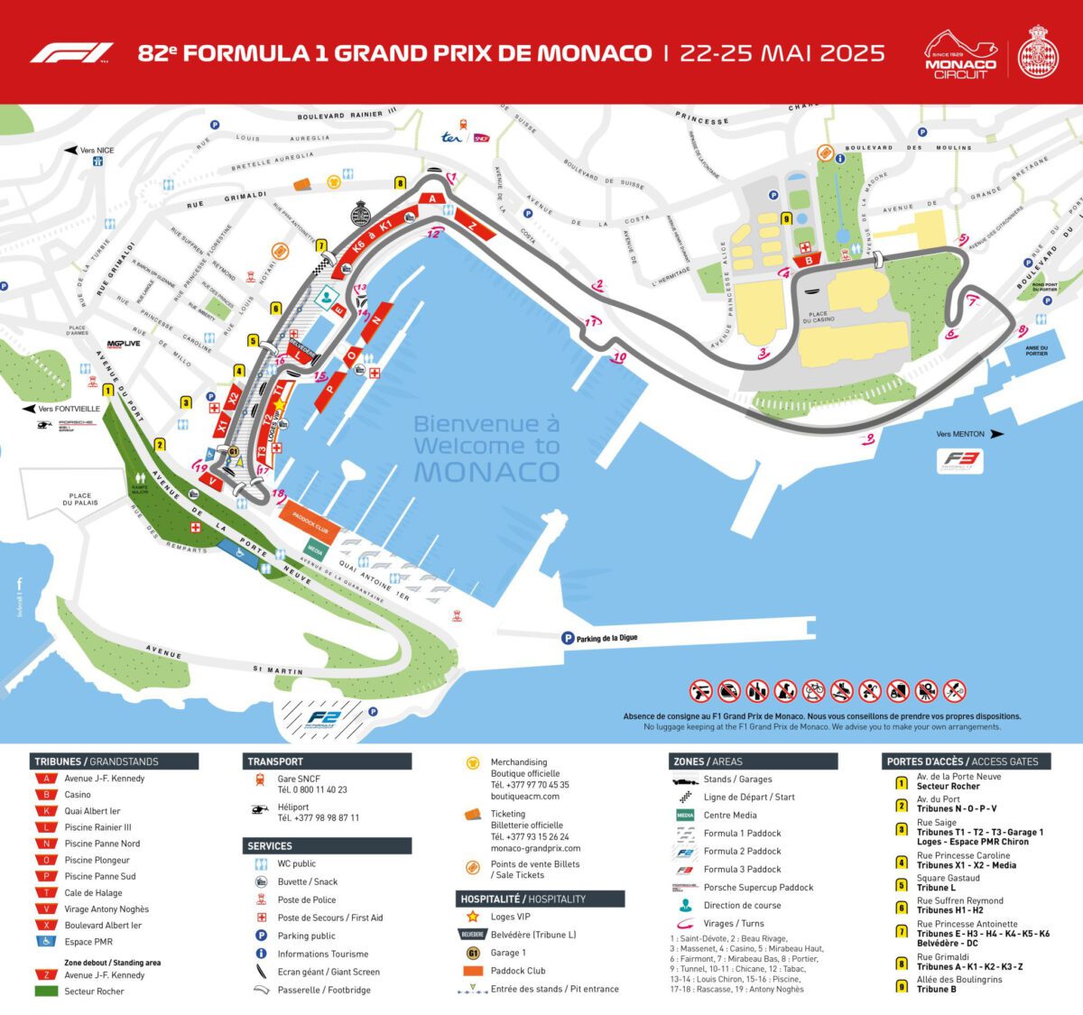 Monaco Grand Prix Entrance Gates Monaco grand prix entrance gates
