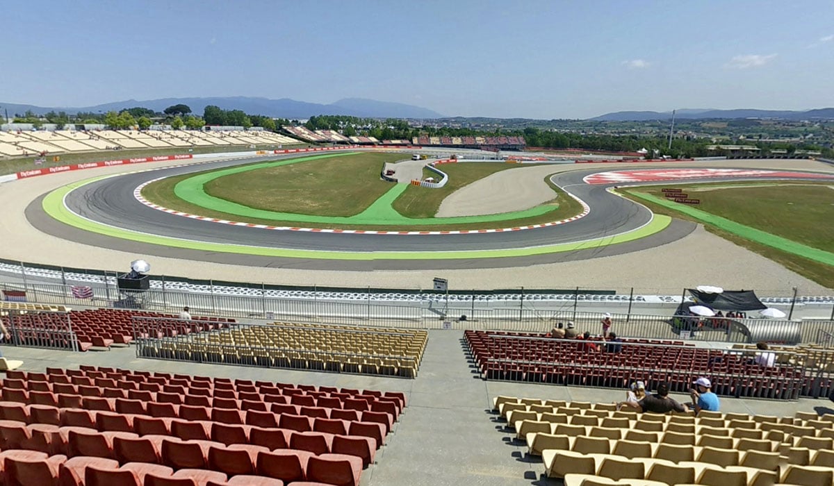 Grandstand B Circuit de Catalunya view
