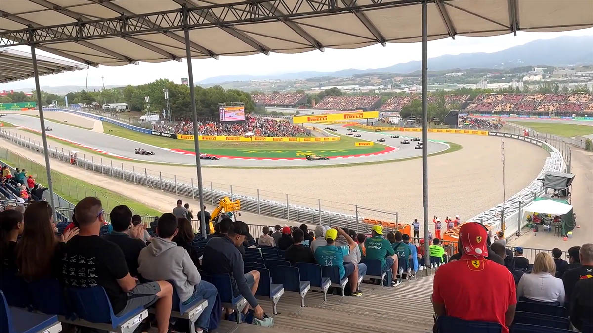 View from Grandstand M Circuit de Barcelona Catalunya