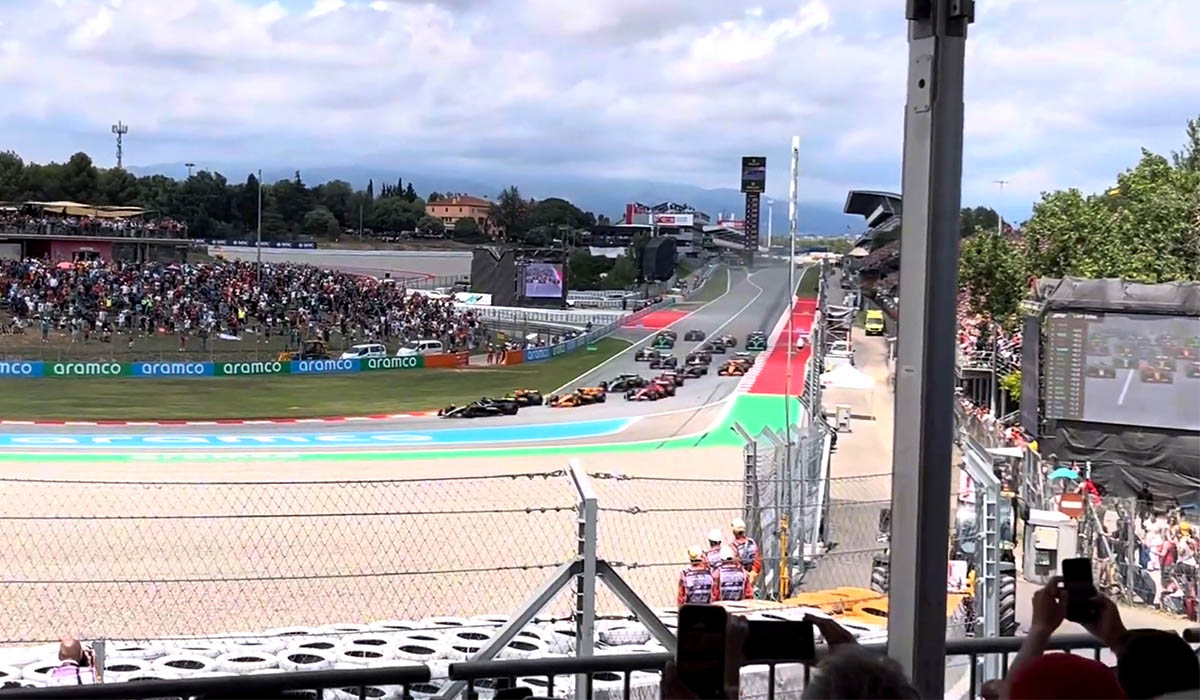 Vista de la tribuna T1 Gran Premio de España