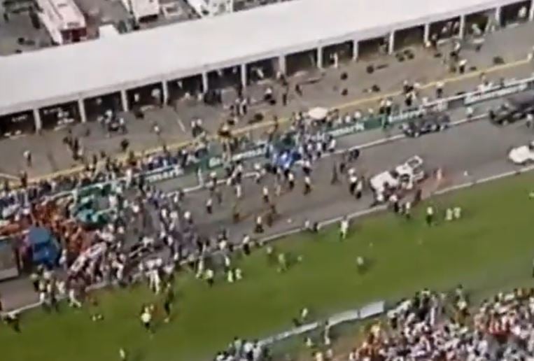 Austria 1987 track invasion