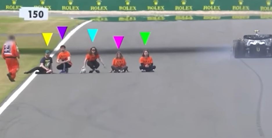 Silverstone Just Stop Oil protesters