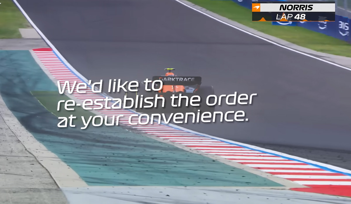 Team orders Mclaren Hungary 2024