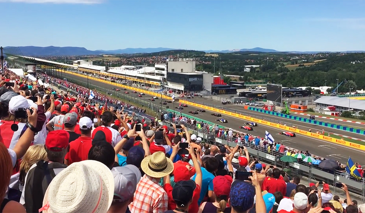 Club grandstand tribune Hungaroring F1 view