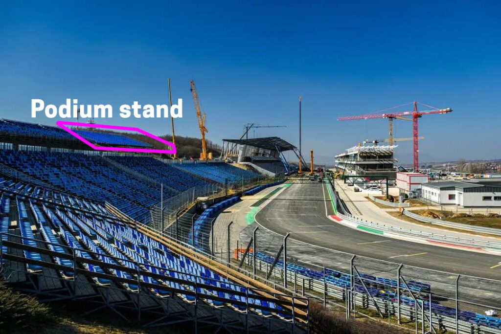 Podium grandstand Hungary F1