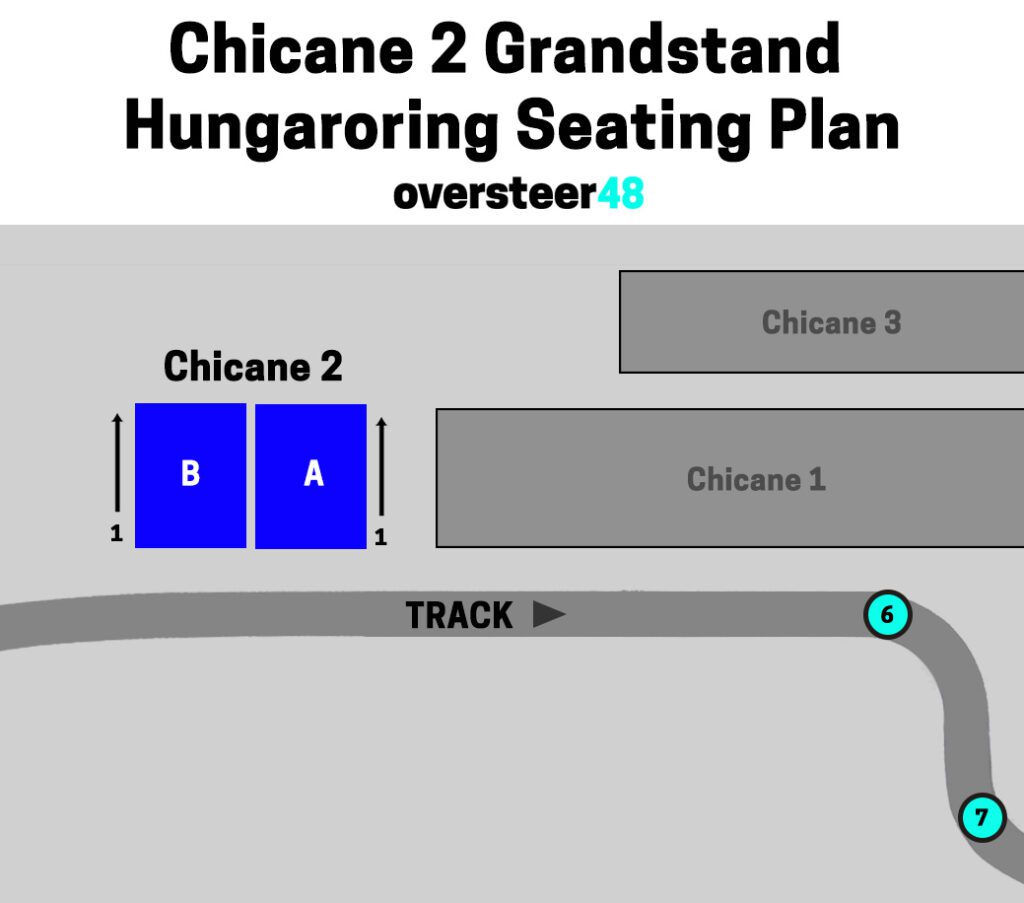Chicane 2 grandstand seating chart Hungaroring