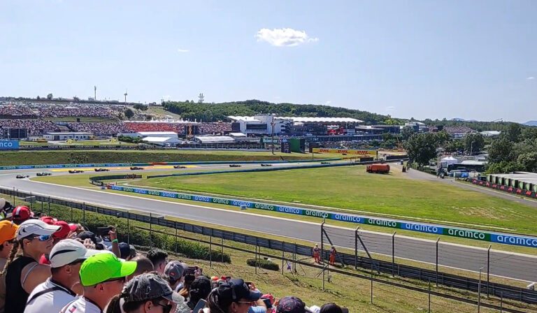 Hungaroring fan grandstand view