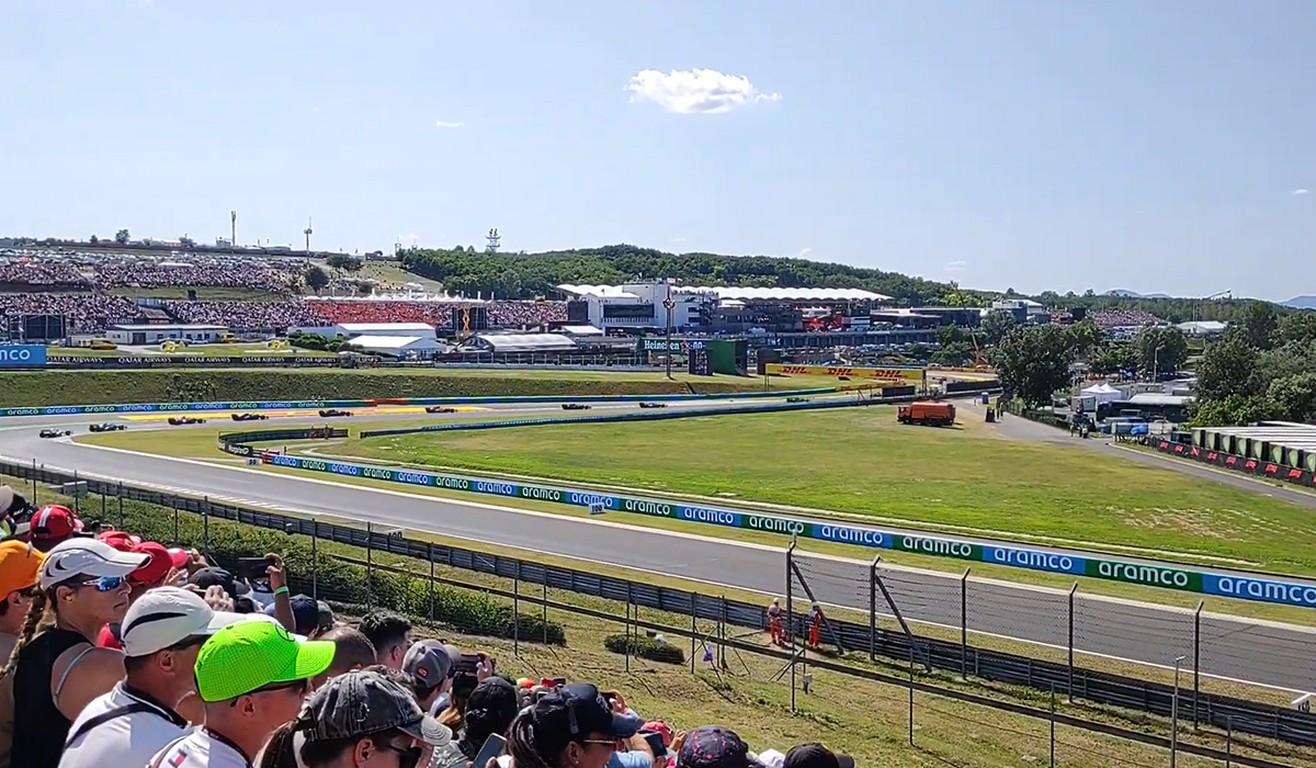Hungaroring fan grandstand view